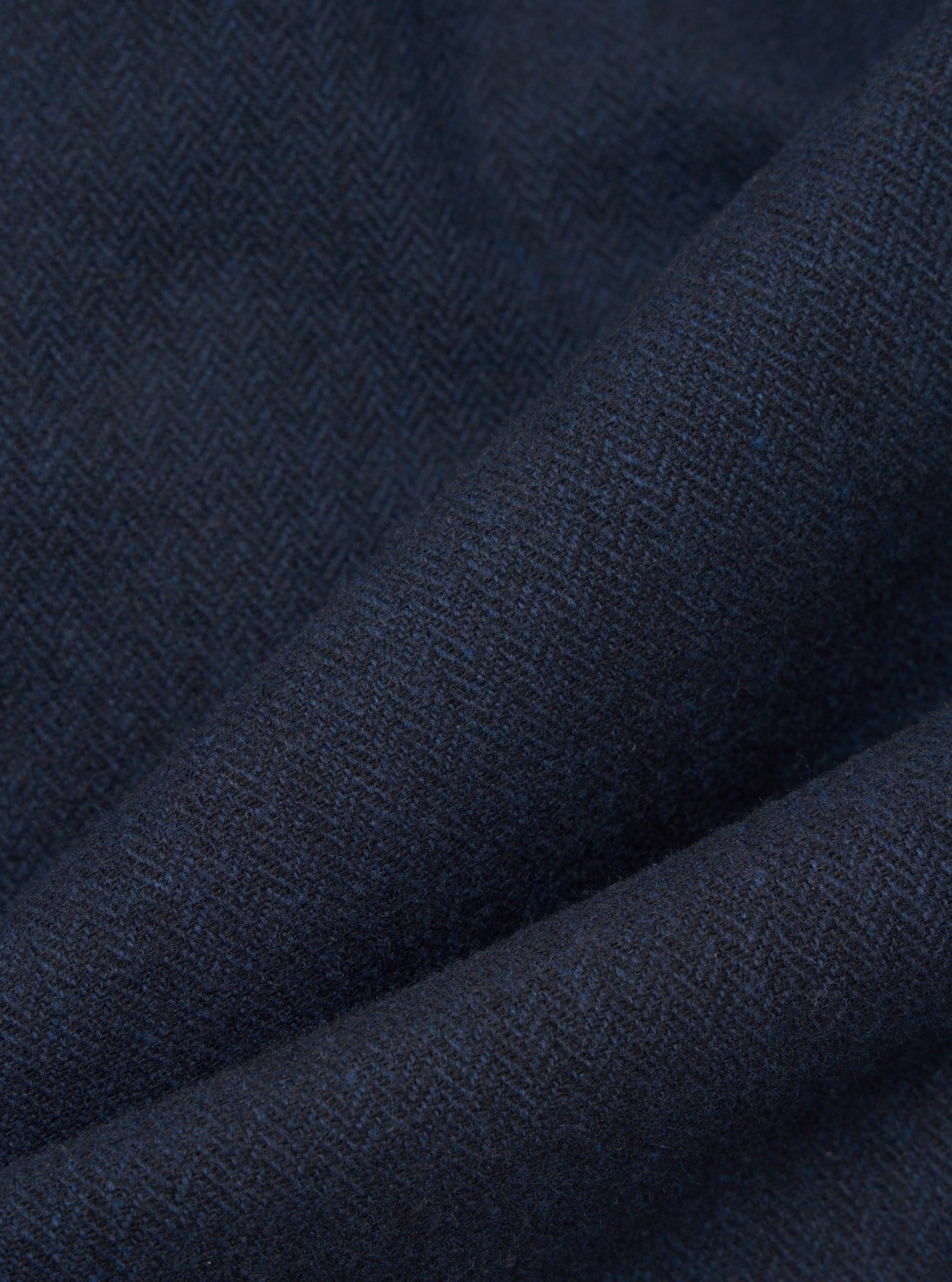 Navy Wool Herringbone Gillespie Pant