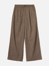 Brown Wool Herringbone Gillespie Pant