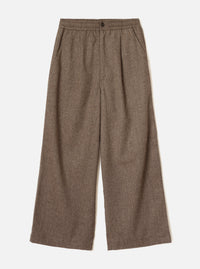 Brown Wool Herringbone Gillespie Pant