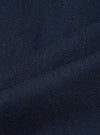 Navy Wool Herringbone Pleated Track Pant
