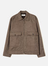 Brown Wool Herringbone E130 Jacket