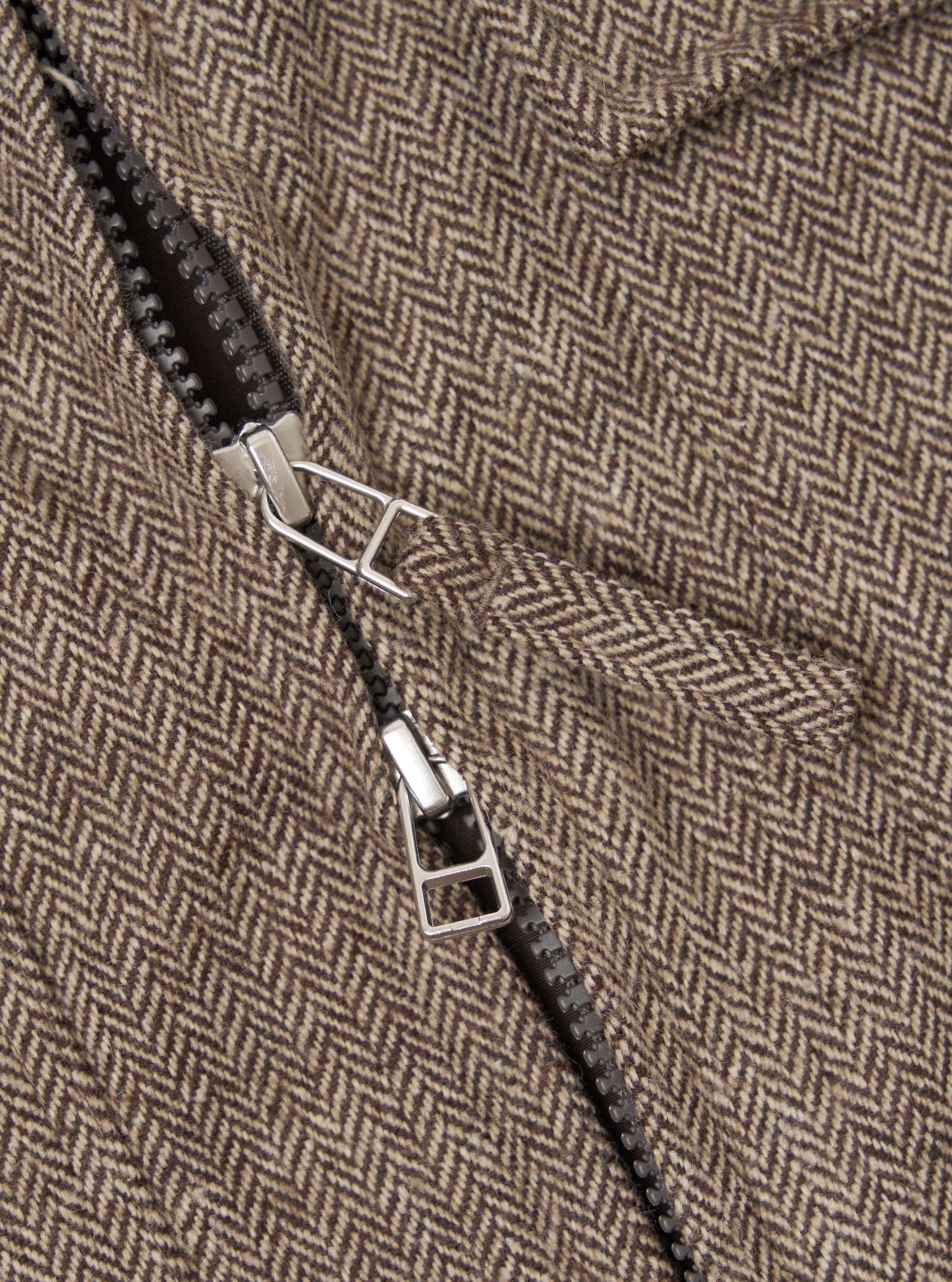 Brown Wool Herringbone E130 Jacket