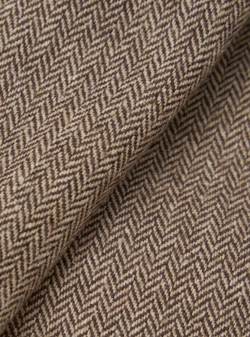 Brown Wool Herringbone E130 Jacket
