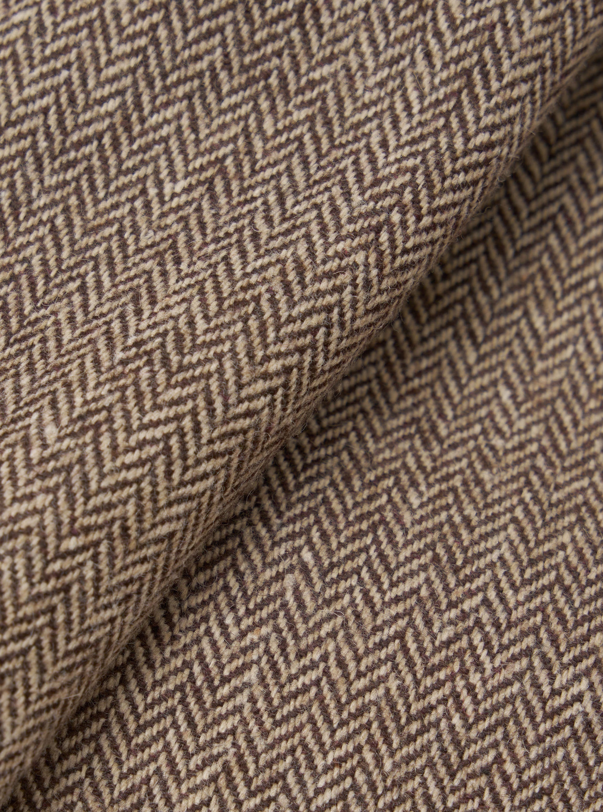 Brown Wool Herringbone E130 Jacket