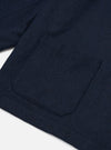 Navy Wool Herringbone Ives Jacket