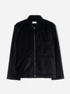Black CPH Velvet Zip OS Shirt