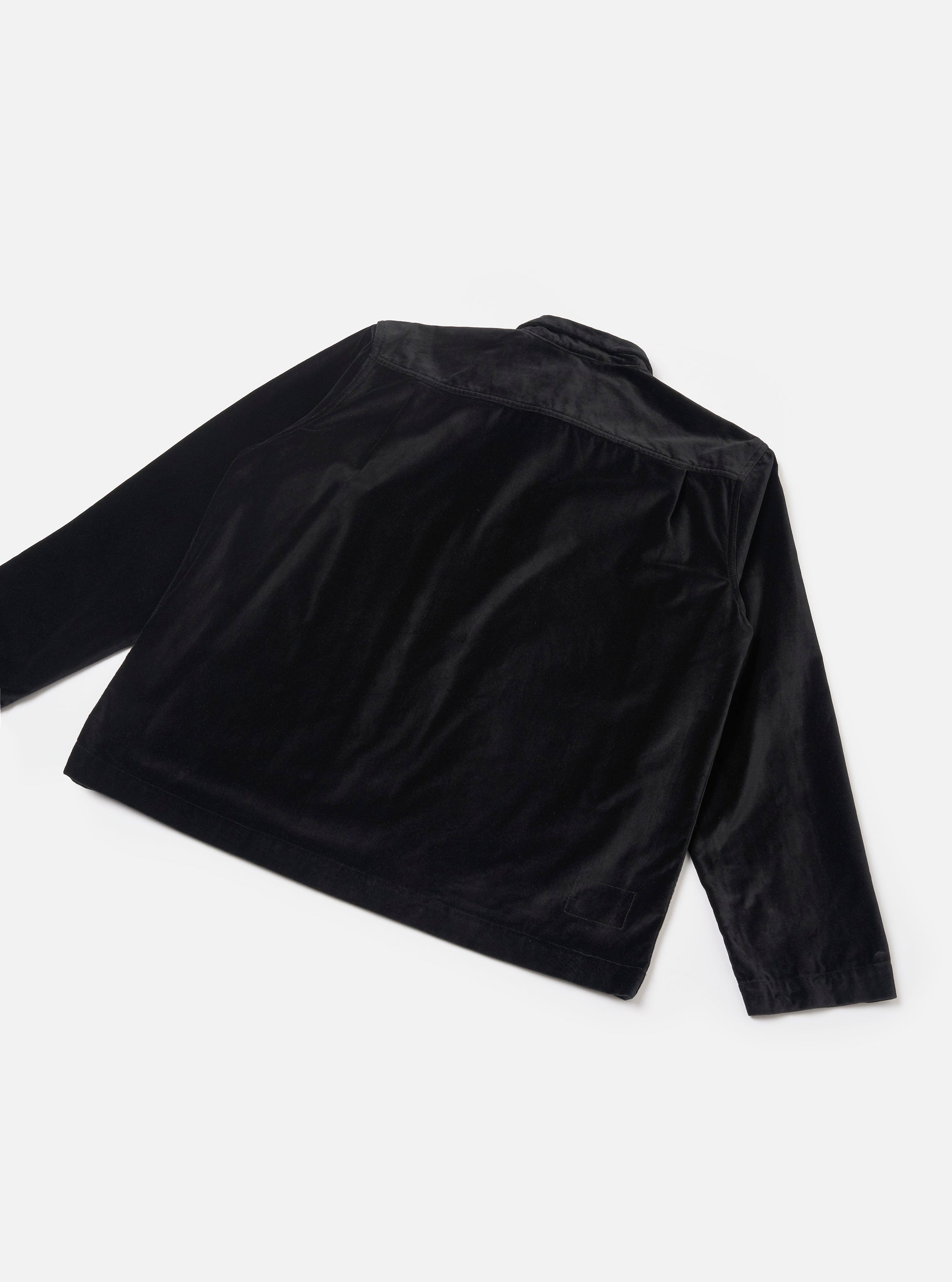Black CPH Velvet Zip OS Shirt