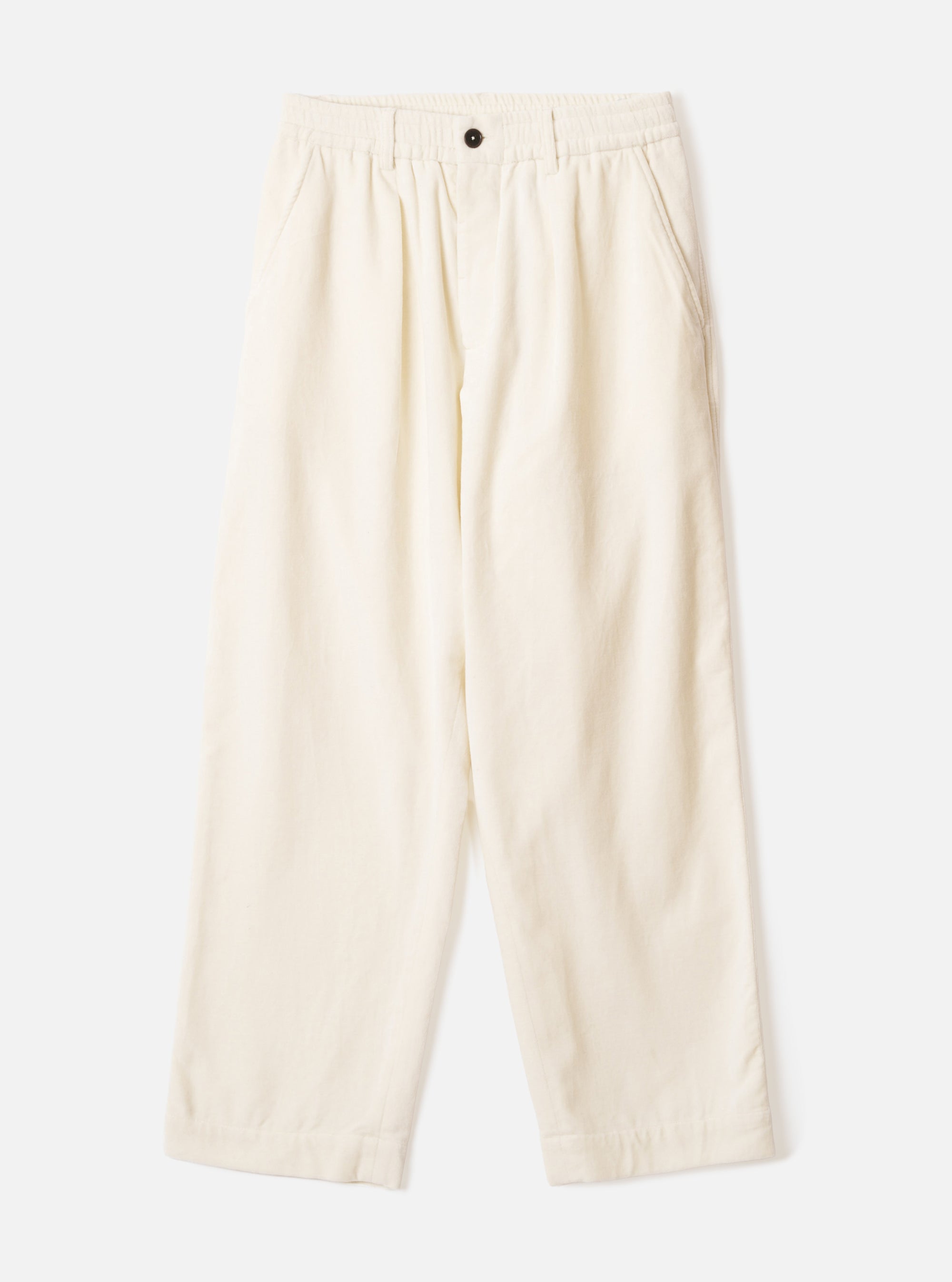 Ecru CPH Velvet Oxford Pant