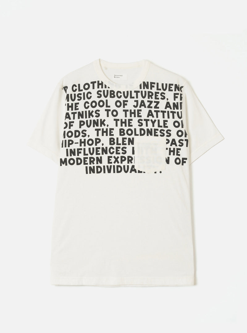 Ecru Single Jersey Jazz Cool Of Jazz Core Pocket Tee