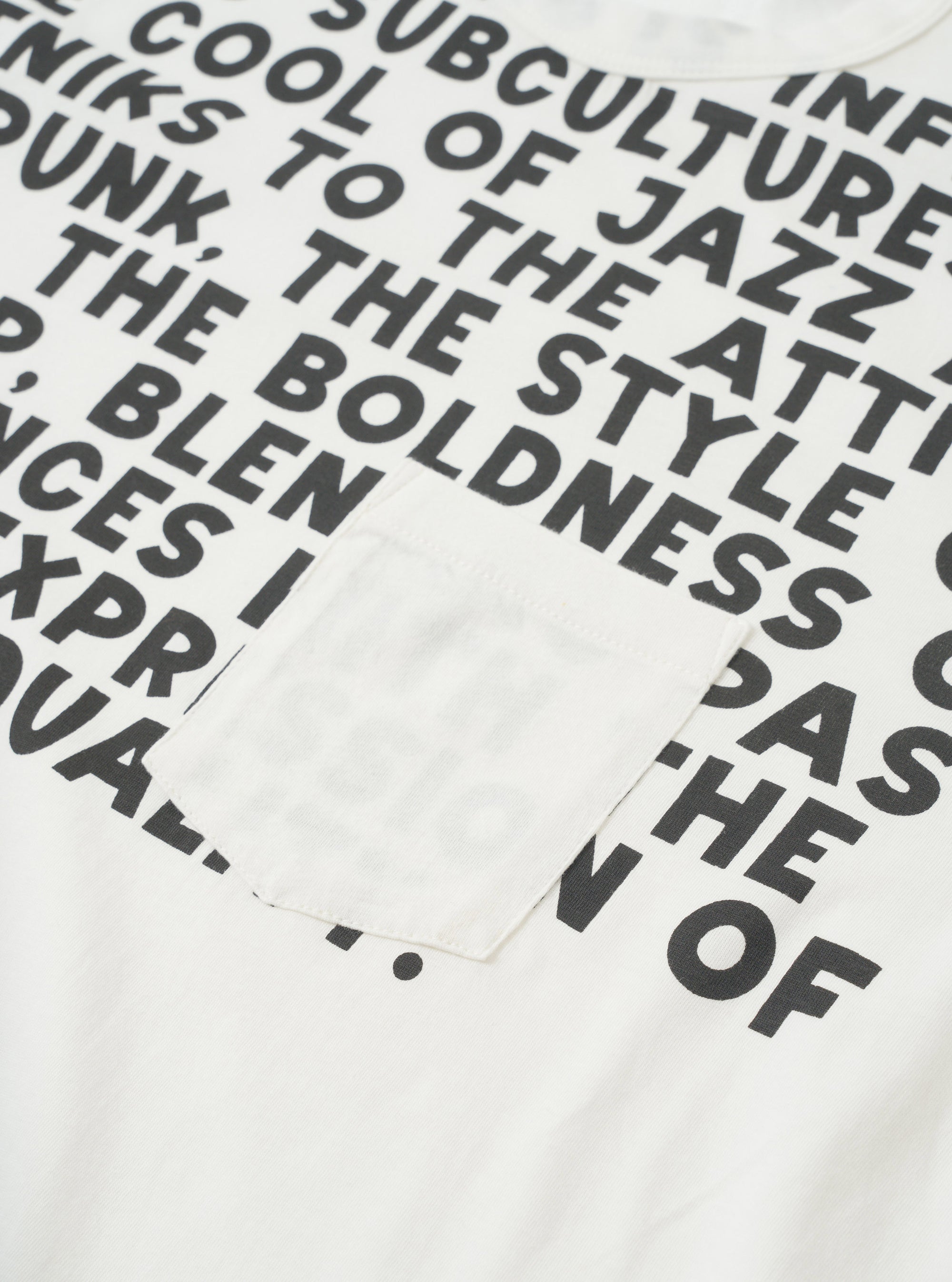 Ecru Single Jersey Jazz Cool Of Jazz Core Pocket Tee