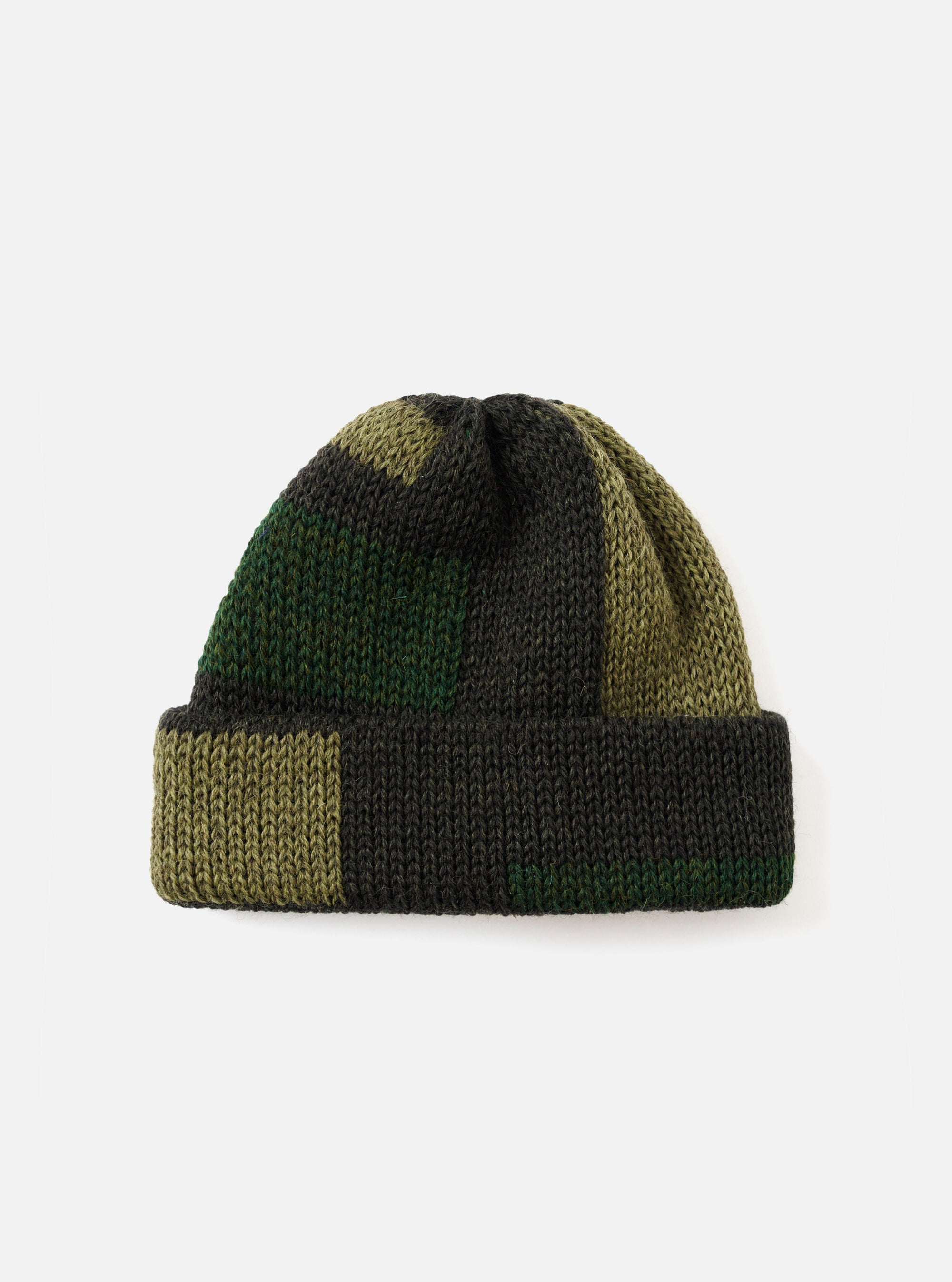 Olive British Wool Short Watch Cap
