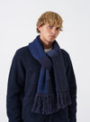 Navy British Wool Scarf