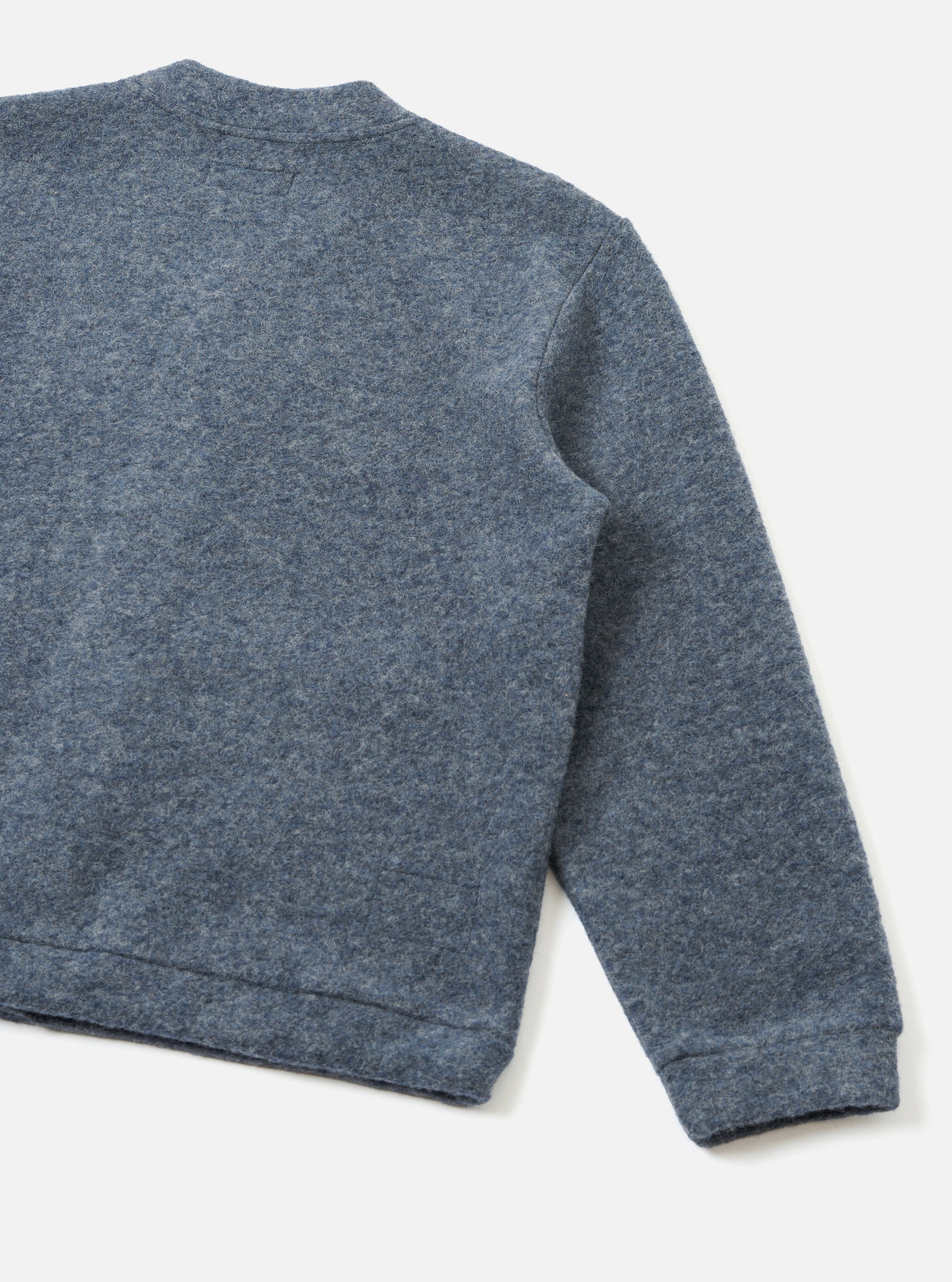 Slate Blue Wool Fleece Advance Cardigan