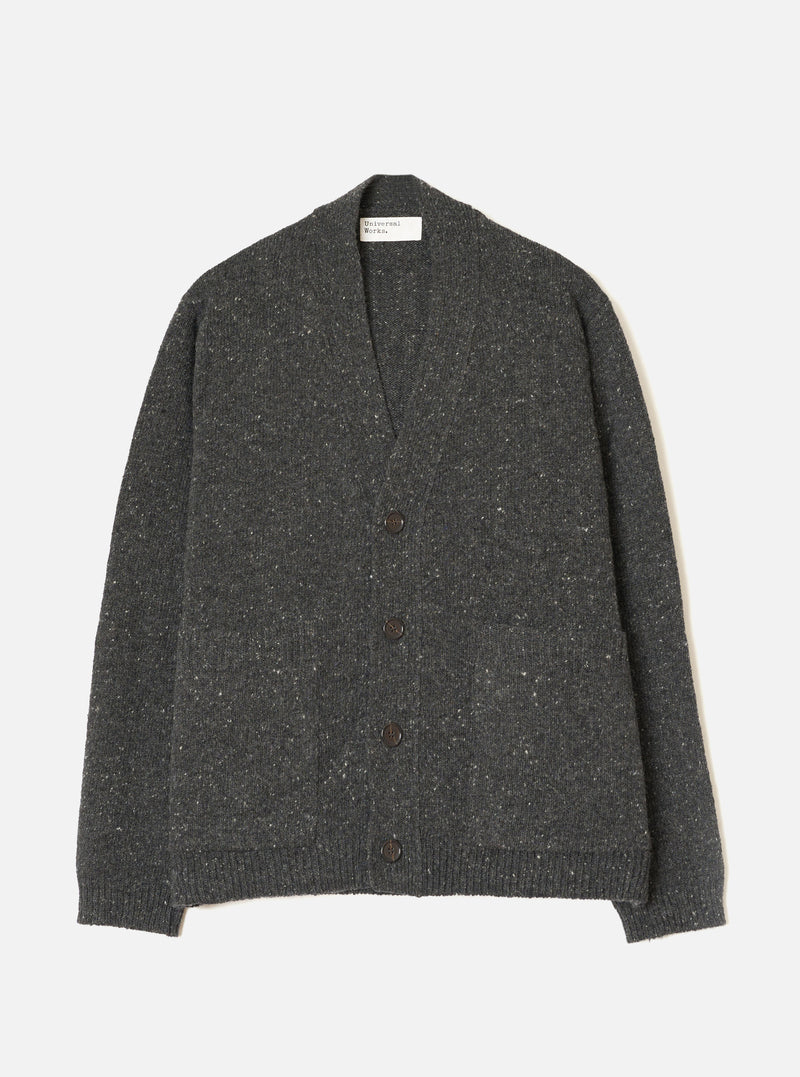 Black Wool Fleck Langdale Cardigan