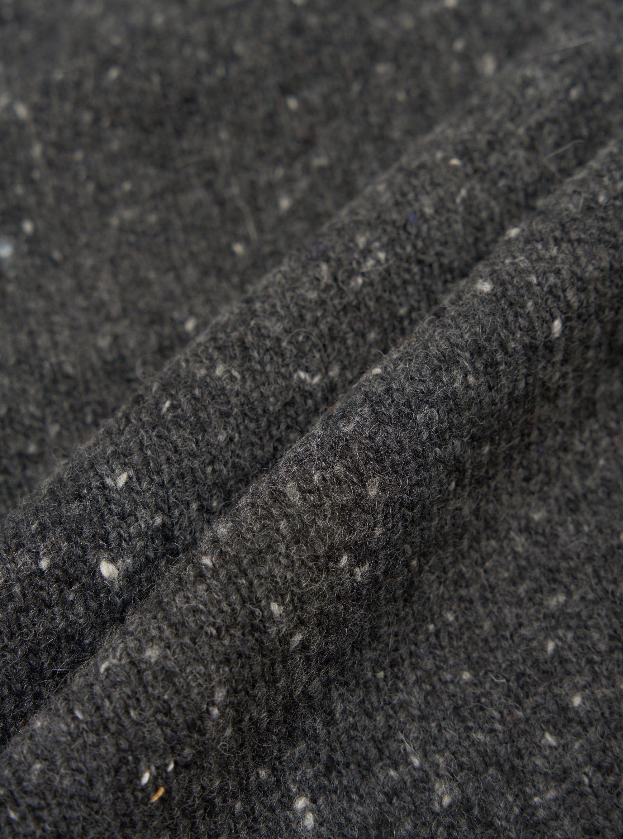 Black Wool Fleck Langdale Cardigan