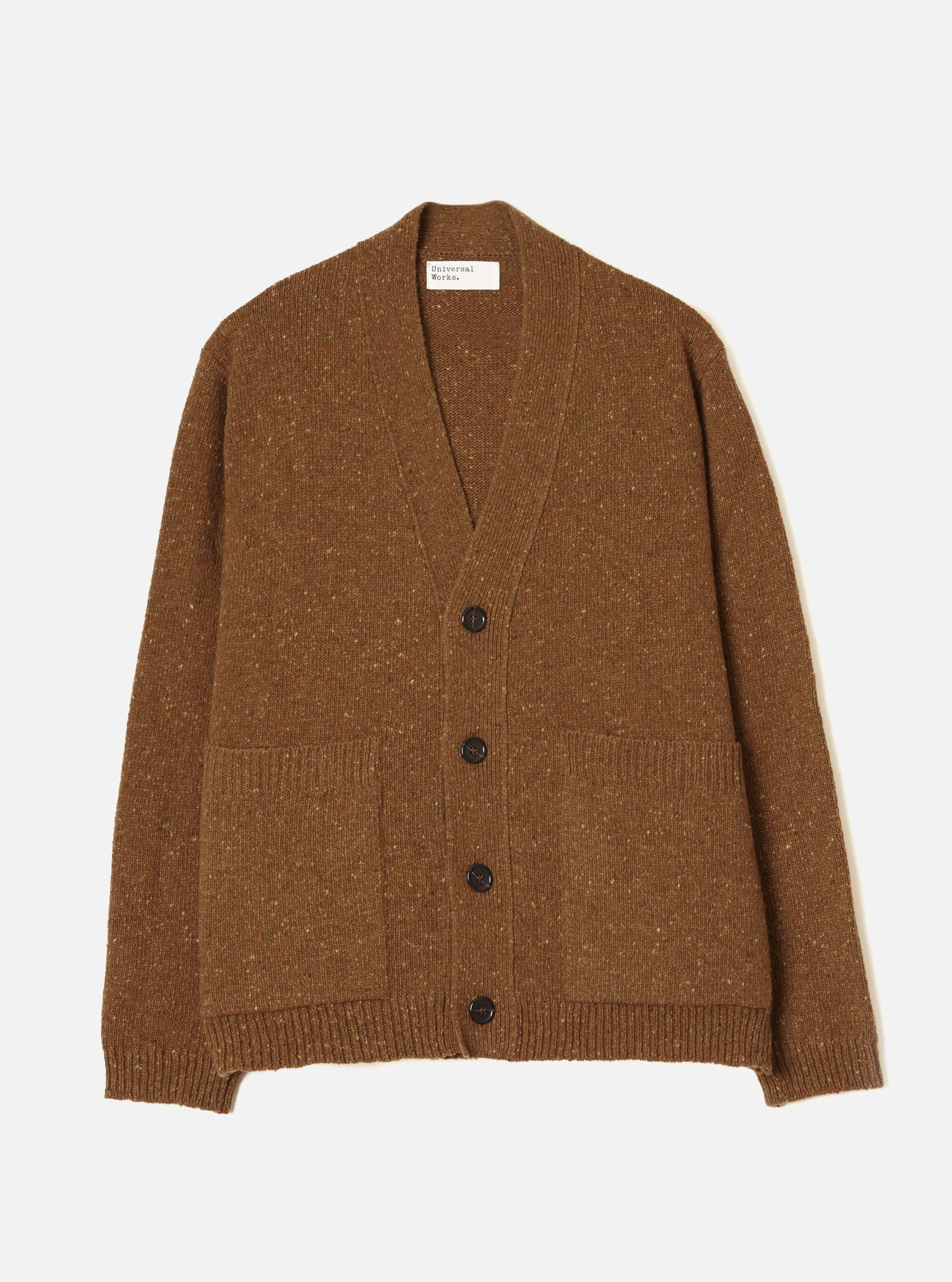Brown Wool Fleck Langdale Cardigan