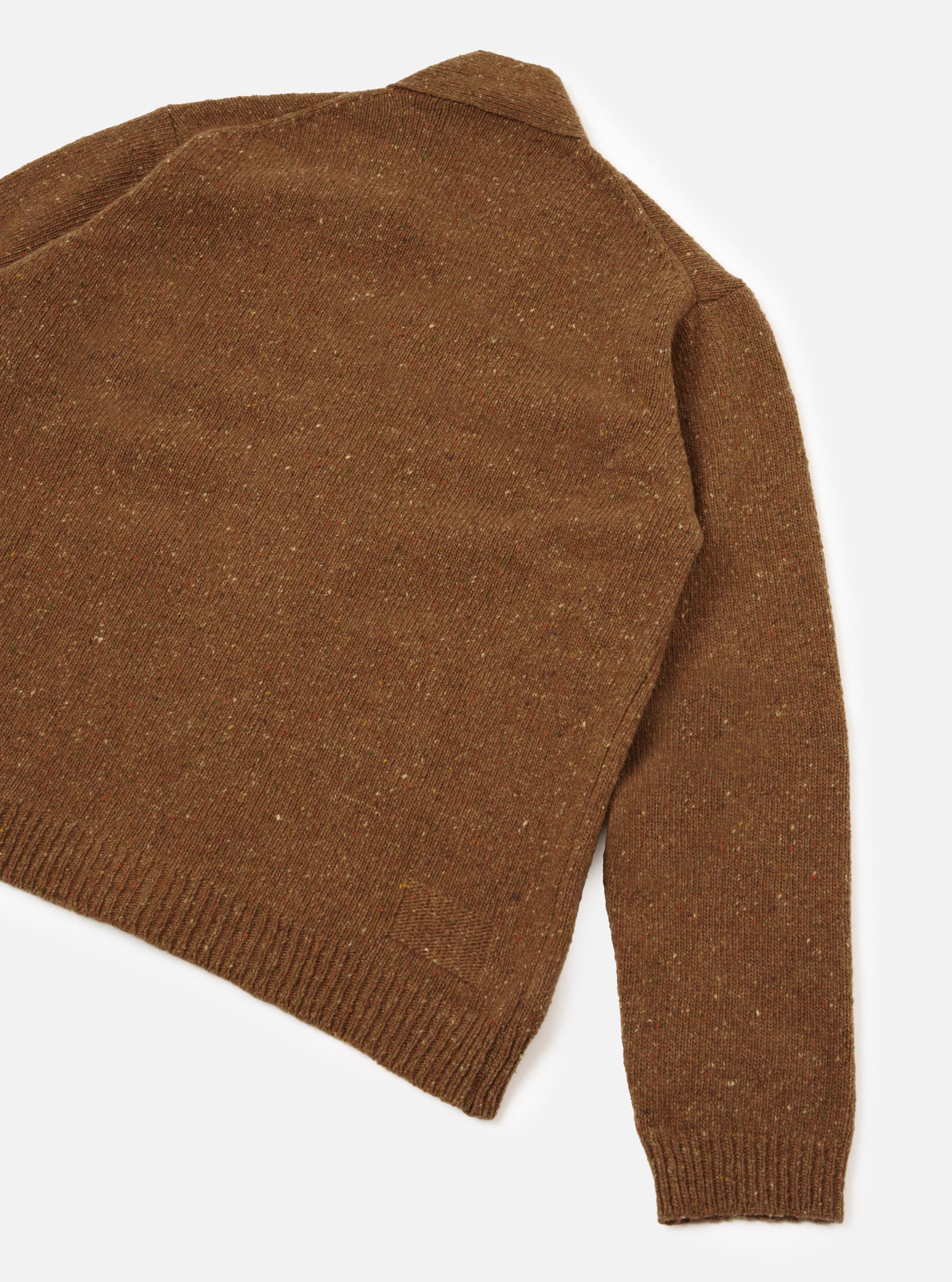 Brown Wool Fleck Langdale Cardigan