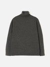 Black Wool Fleck Roll Neck