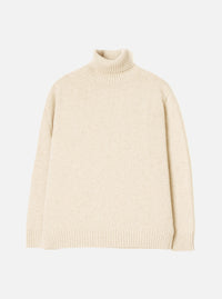 Fawn Wool Fleck Roll Neck