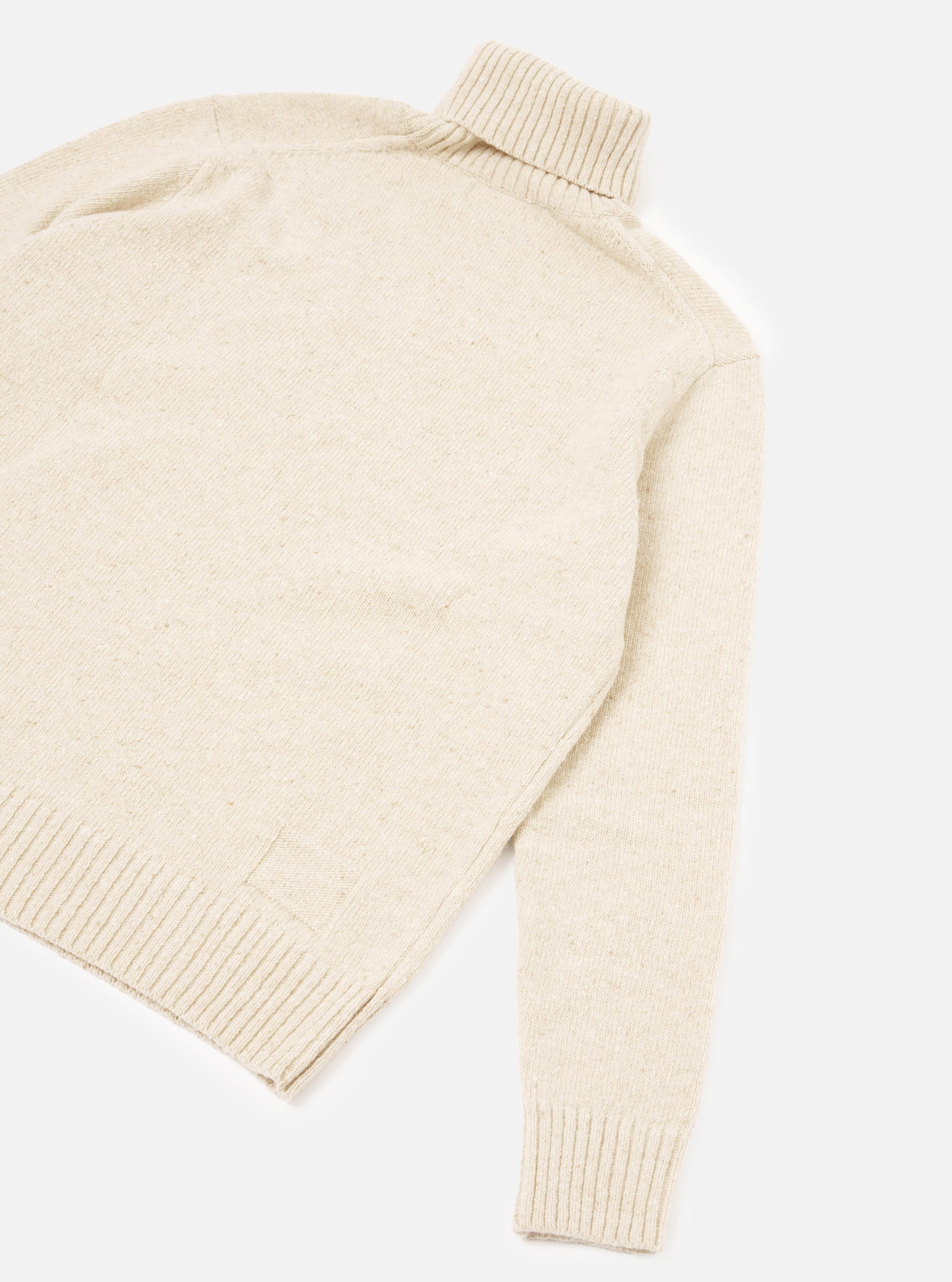 Fawn Wool Fleck Roll Neck