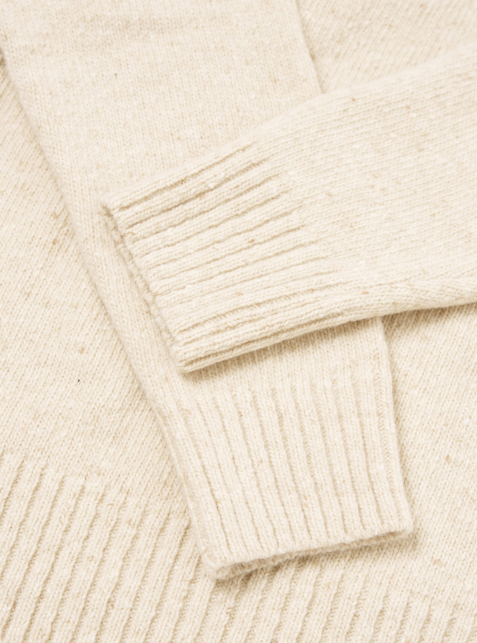 Fawn Wool Fleck Roll Neck