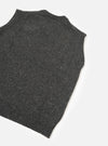 Black Wool Fleck Sweater Vest