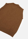 Brown Wool Fleck Sweater Vest