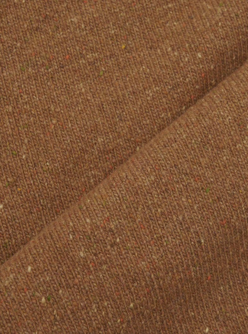 Brown Wool Fleck Sweater Vest