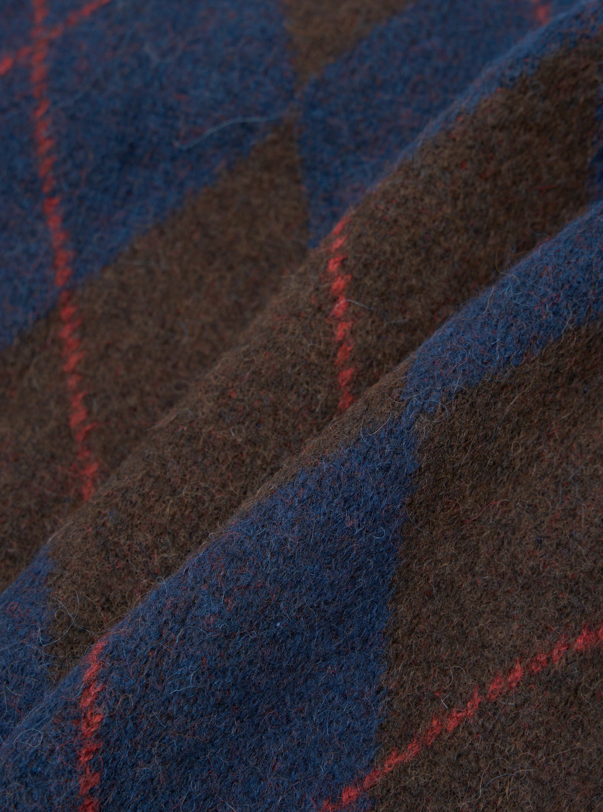 Navy Alpaca Argyle David Cardigan