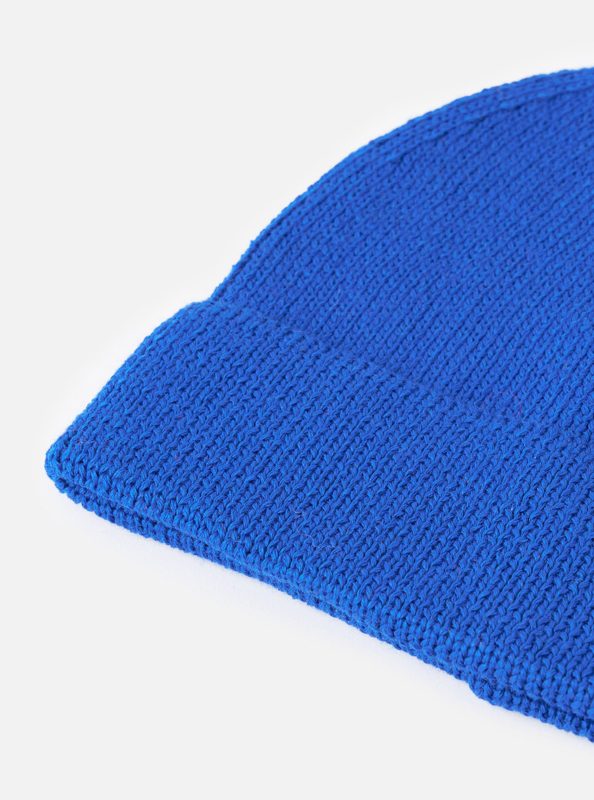 Blue Merino Knit Watch Cap