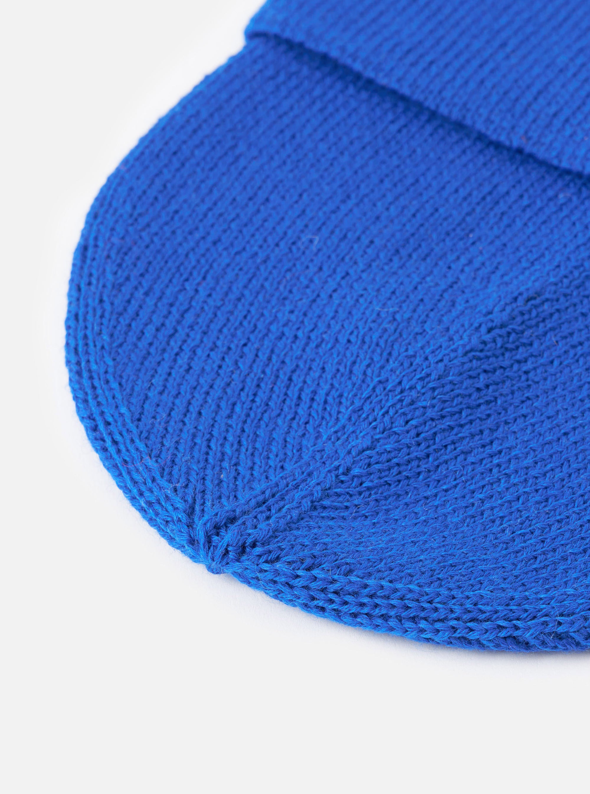 Blue Merino Knit Watch Cap