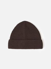 Brown Merino Knit Watch Cap