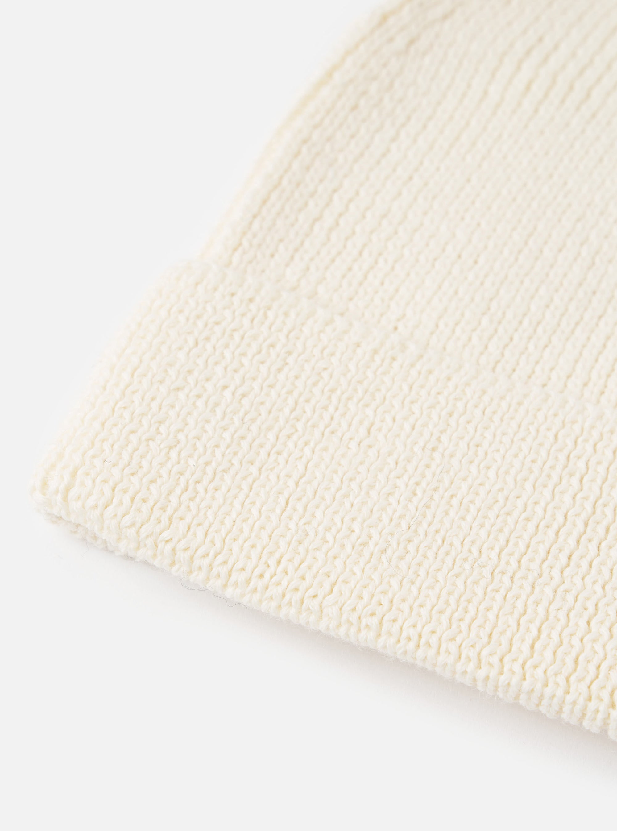 Ecru Merino Knit Watch Cap