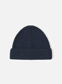 Navy Merino Knit Watch Cap