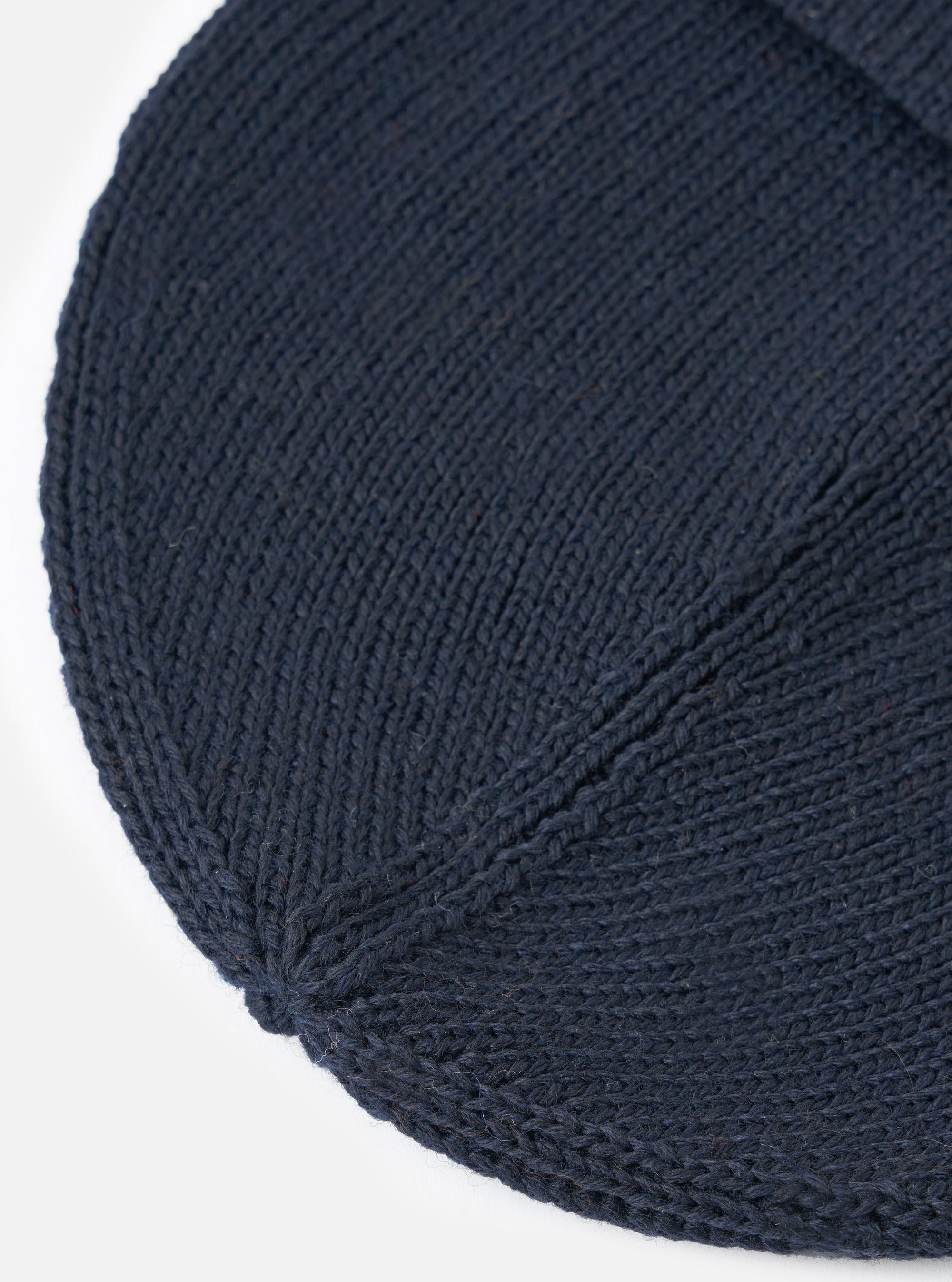 Navy Merino Knit Watch Cap