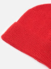 Red Merino Knit Watch Cap