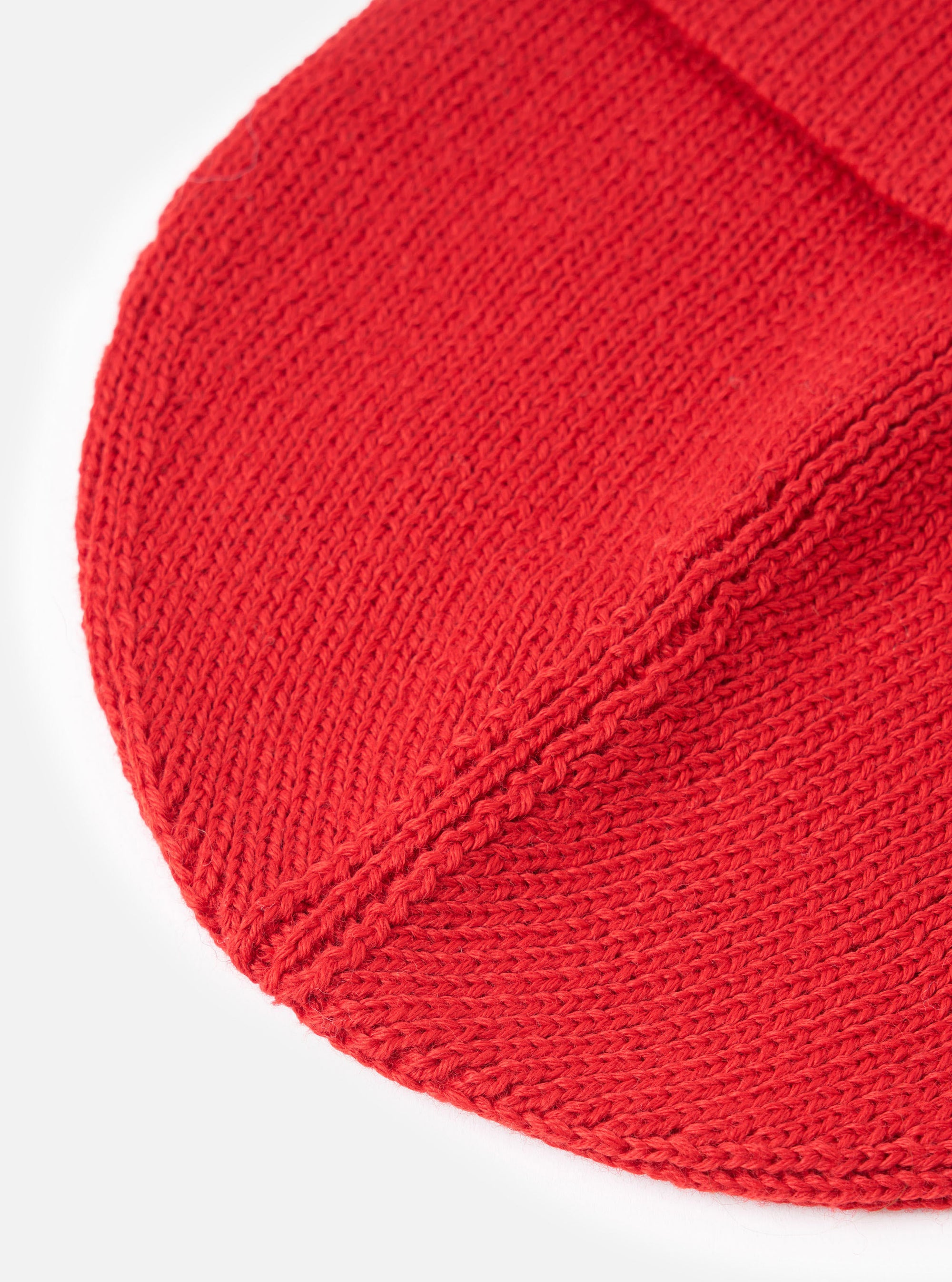 Red Merino Knit Watch Cap