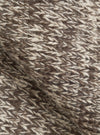 Ecru/Brown Lambswool Zip Cardigan