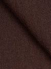 Close-up detail shot of the espresso brown merino knit fabric, showing a uniform stocking stitch construction with a slightly heathered texture. The fabric is gathered and folded to highlight the knit structure and drape. No background is visible.