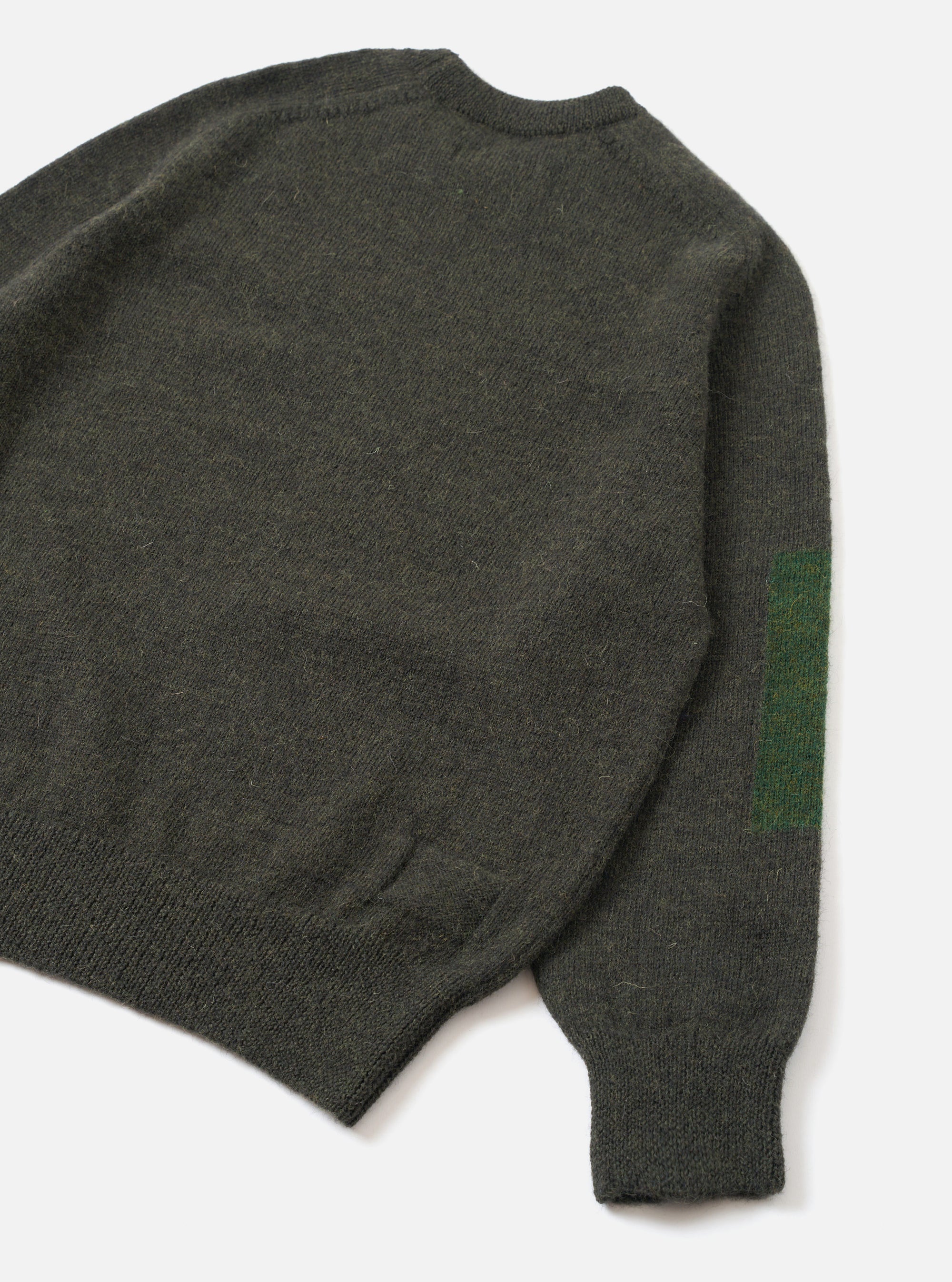 Olive British Wool Lyon Crew
