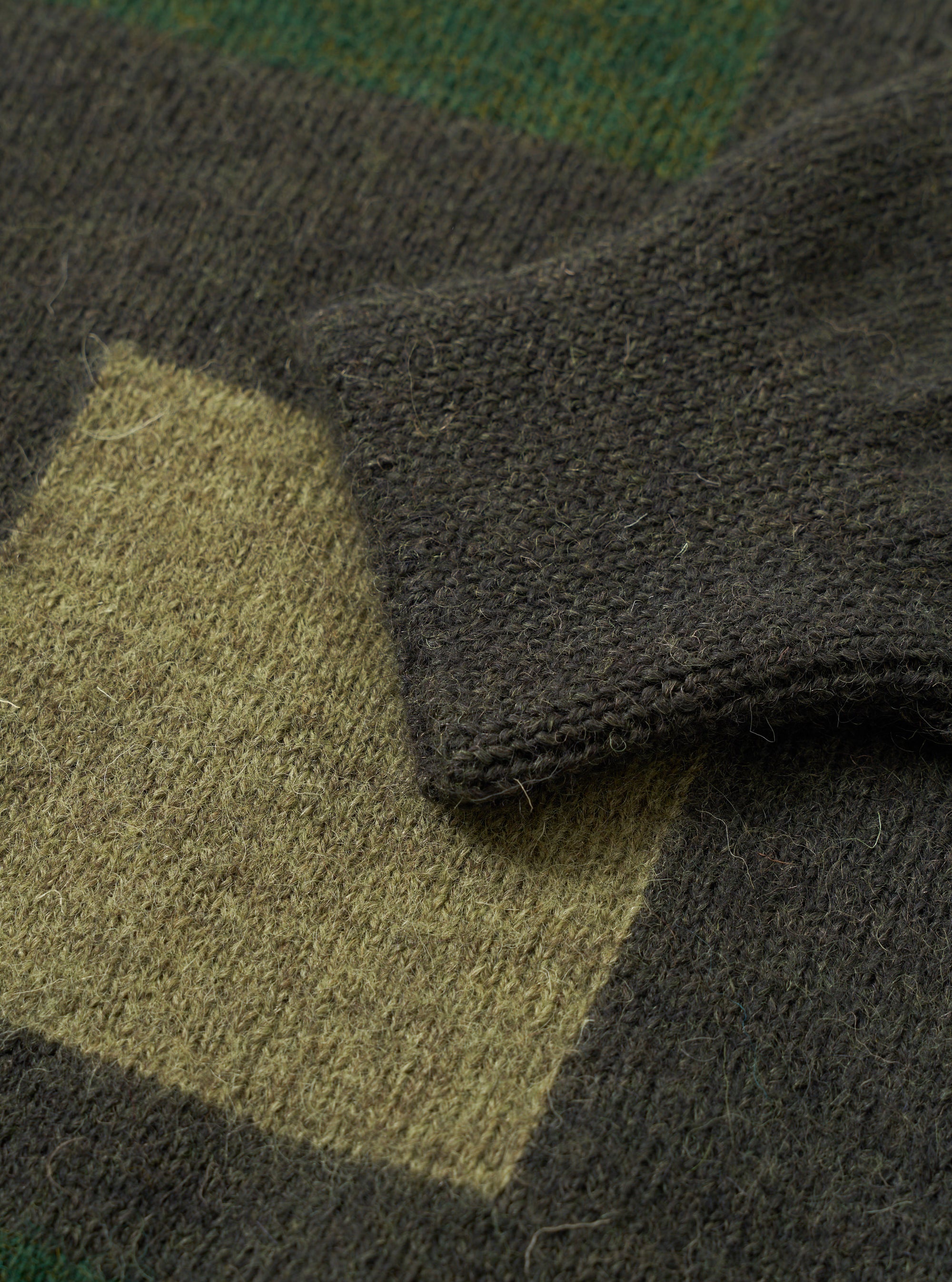 Olive British Wool Lyon Crew