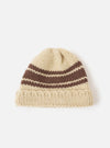 Ecru Chunky Knit Stripe Lenny Hat
