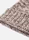 Ecru/Brown Lambswool Watch Cap