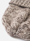Ecru/Brown Lambswool Watch Cap