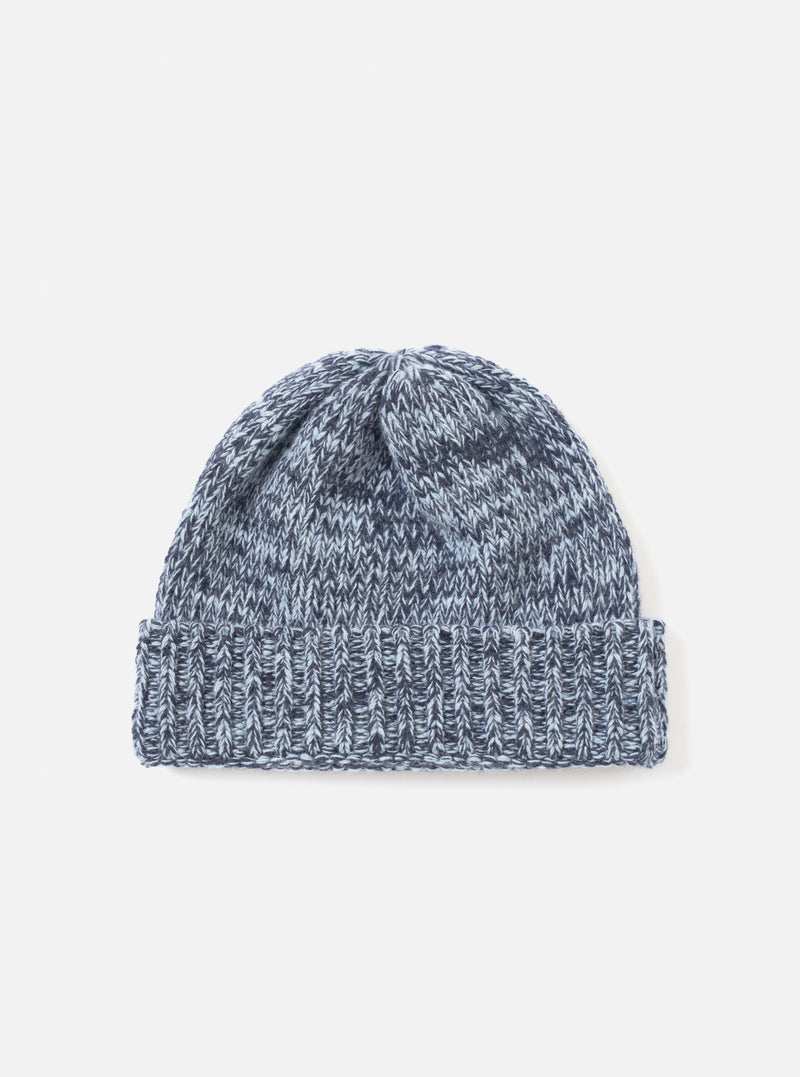 Sky/Navy Lambswool Watch Cap