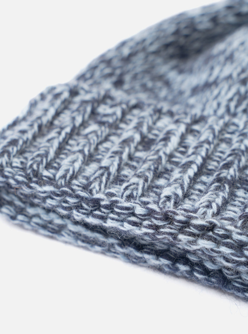Sky/Navy Lambswool Watch Cap