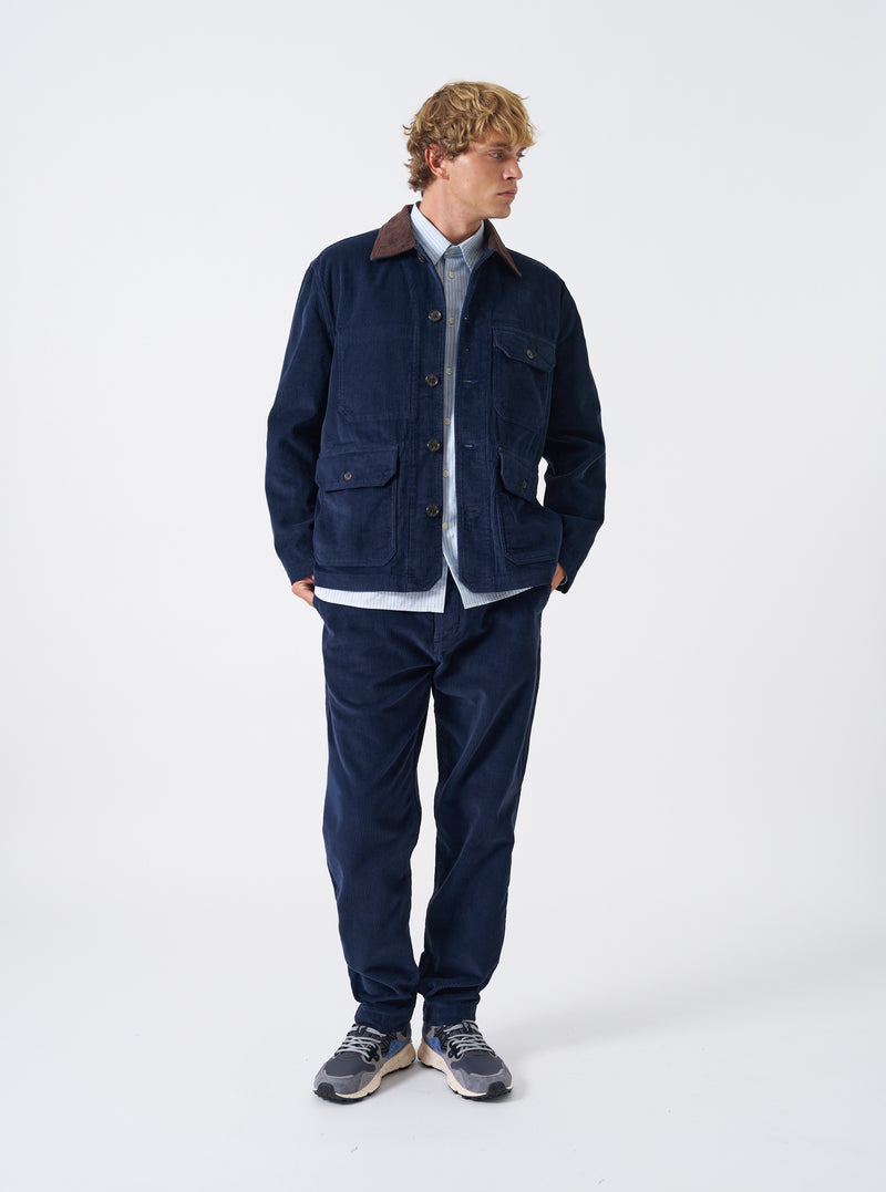 Dark Navy Cord Utility Jacket