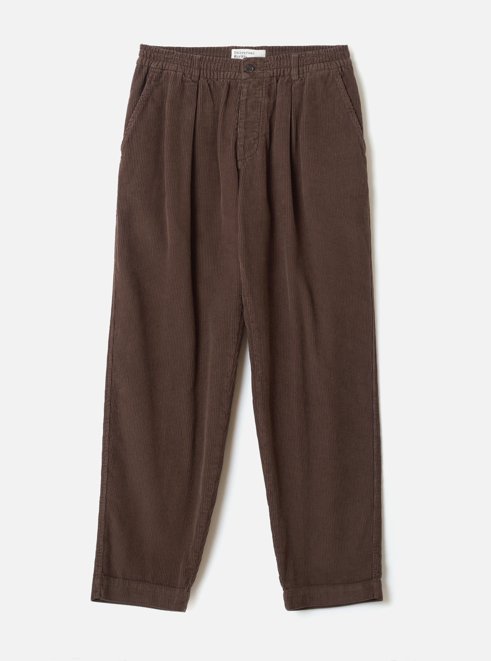 Cacao Cord Pleated Track Pant