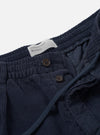 Dark Navy Cord Pleated Track Pant