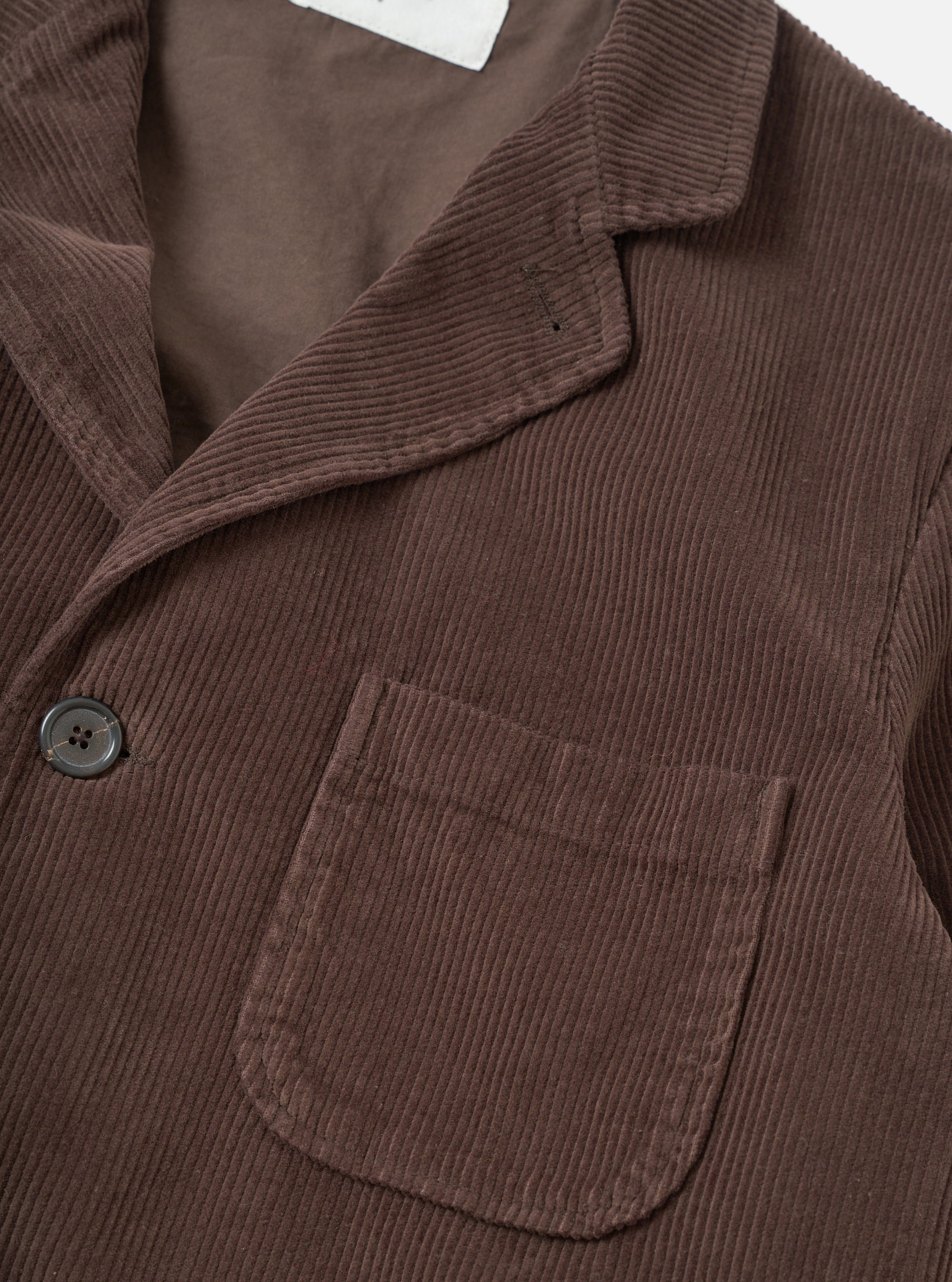 Cacao Cord Three Button Jacket